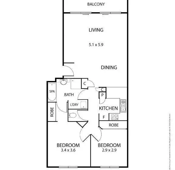 ２ベッドルームのエクゼクティブアパートメント, Ringwood Royale