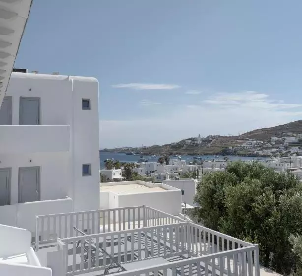 اتاق اساندارد با چشم‌انداز جانبی به دریا, Mykonos Essence Adults Only