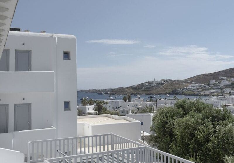 غرفة قياسية إطلالة جانبية علي البحر, Mykonos Essence Adults Only