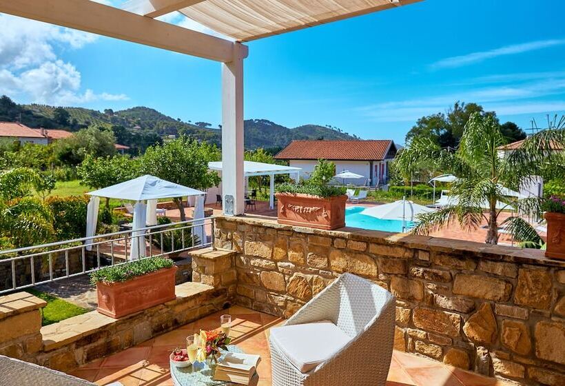 套房带泳池景, Cuore Del Cilento Relais&retreat