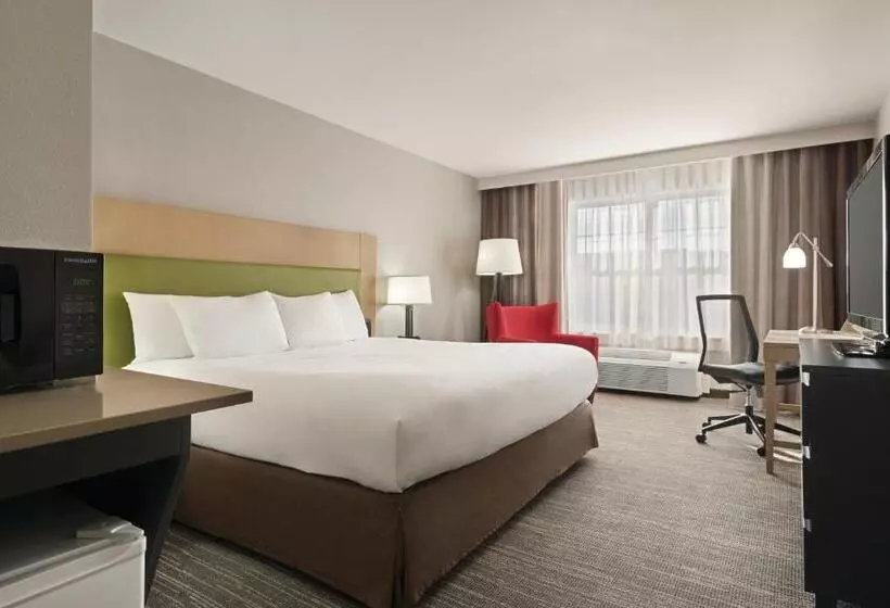 キングサイズベッドのスタンダードルーム, Country Inn & Suites By Radisson, Dubuque, Ia