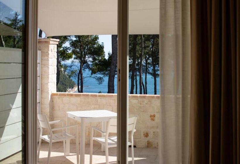 غرفة ديلوكس مطلّة علي البحر مزوَّدة بشُرفة, San Michele Relais & Spa