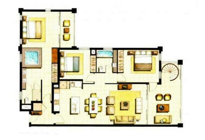 １ベッドルームペントハウスアパート, Luxury Apartments At Temple Resort And Spa Port Douglas