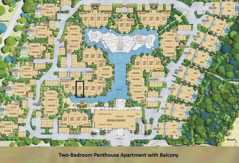 ペントハウス２ベッドルームアパート, Luxury Apartments At Temple Resort And Spa Port Douglas