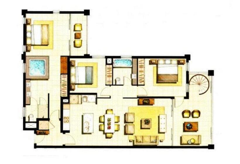Апартаменты 3 Спальни, Luxury Apartments At Temple Resort And Spa Port Douglas