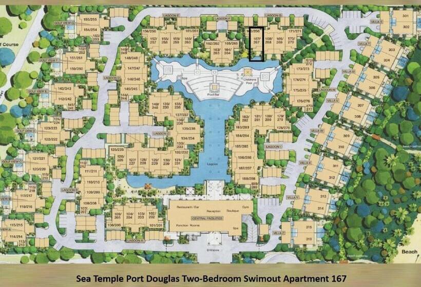 ２ベッドルームアパートメント, Luxury Apartments At Temple Resort And Spa Port Douglas