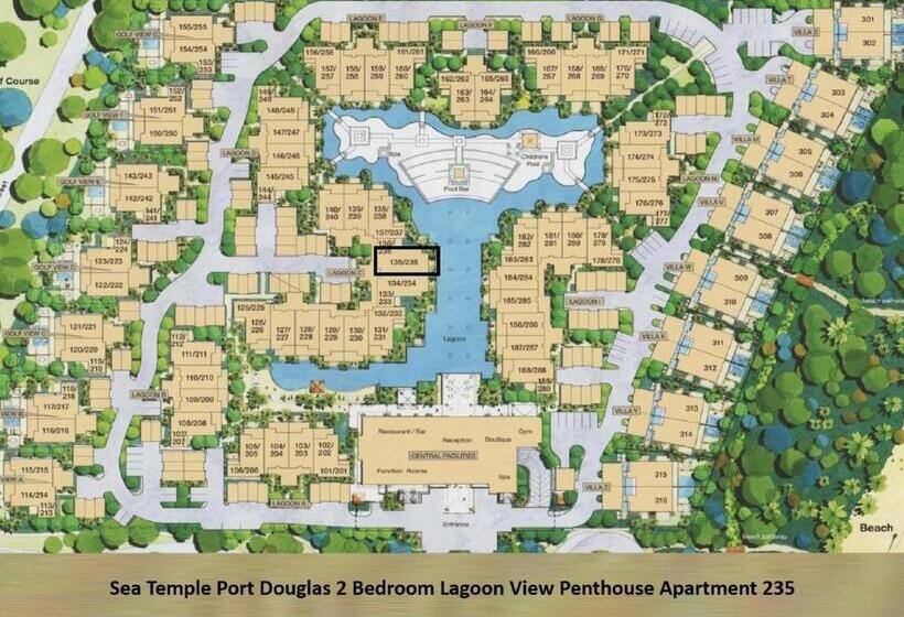 ペントハウス２ベッドルームアパート, Luxury Apartments At Temple Resort And Spa Port Douglas