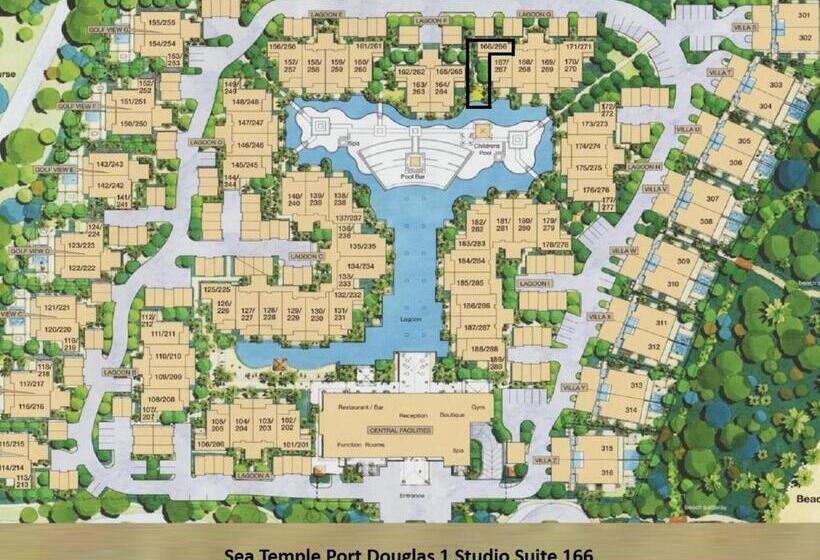 Студия Стандарт, Luxury Apartments At Temple Resort And Spa Port Douglas