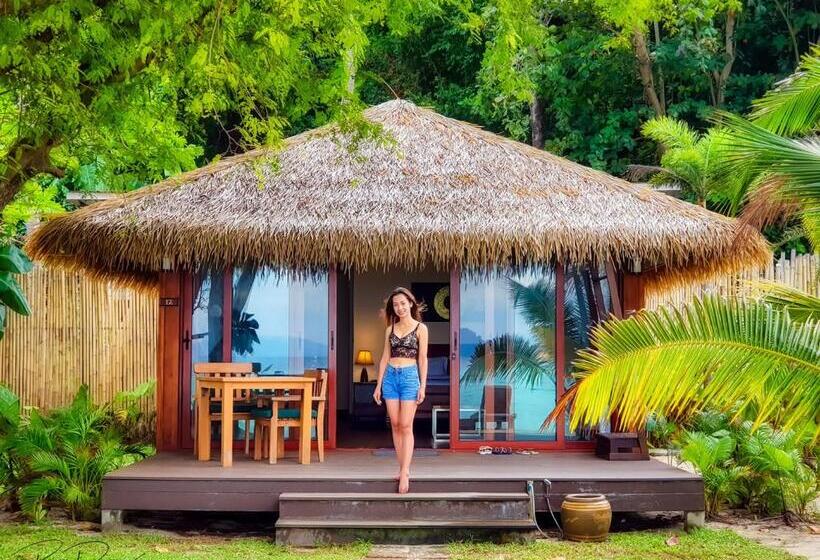 וילת דלוקס, חדר שינה 1 עם נוף לים, Mali Kradan