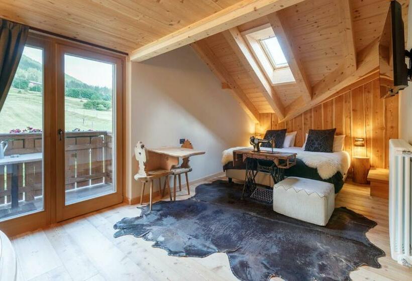 带山景的复式房间, Agriturismo San Gallo