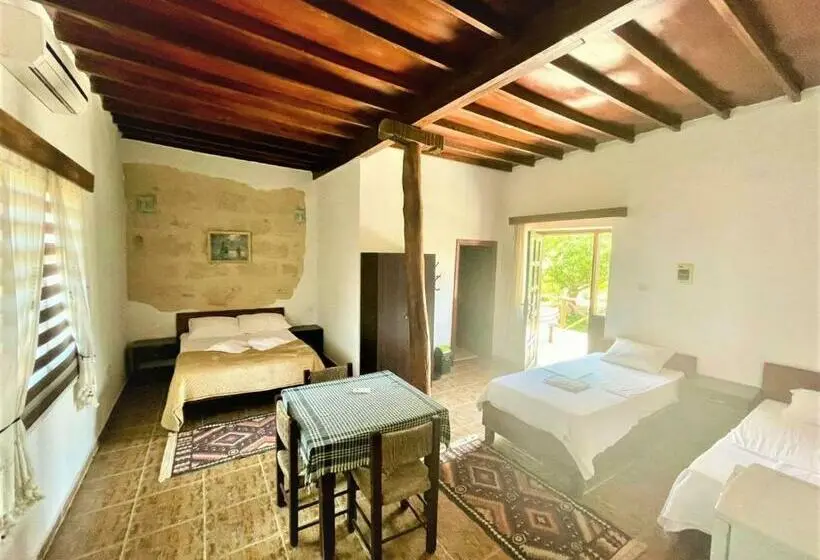 اتاق استاندارد سه تخته با چشم‌انداز باغ, Castle Karpasia Guest House