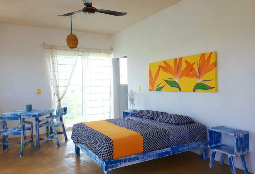 חדר סטנדרט צדדי נוף לים, Casa Vainilla Holbox Island