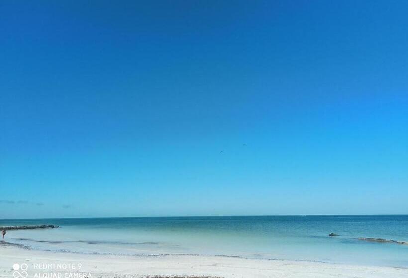 חדר סטנדרט עם מרפסת ונוף לים, Casa Vainilla Holbox Island