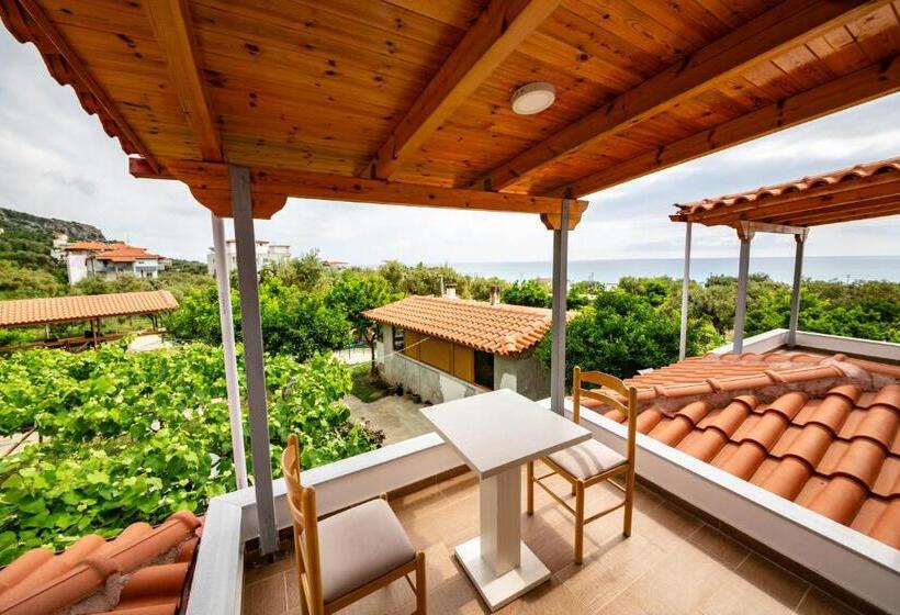 اتاق استاندارد با بالکن و چشم‌انداز دریا, Guest House Luiza