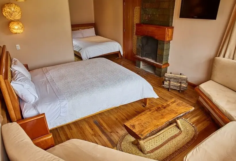 اتاق خانوادگی با چشم‌انداز باغ, Hosteria Cabanas Del Lago