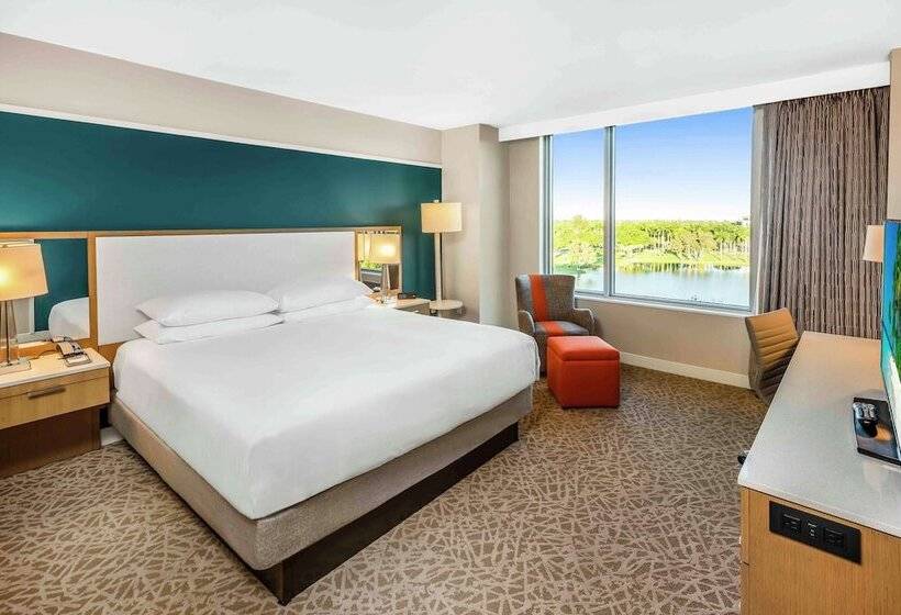 带双人床的标准工作室, Hilton Miami Dadeland