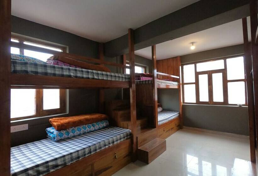 سرير في غرفة سوبيريور مشتركة, Moustache Kaza Spiti Hostel