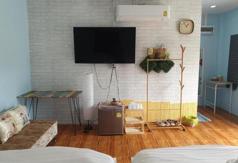Четырехместный Номер Deluxe, บ้านหมอบิวรีสอร์ทเชียงคาน Baanmhorbiwresortchiangkhan