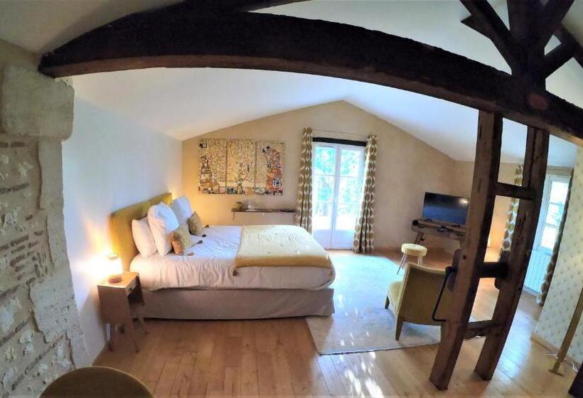 テラス付きスタンダードルーム, La Carreterie  Maison De Famille{s}