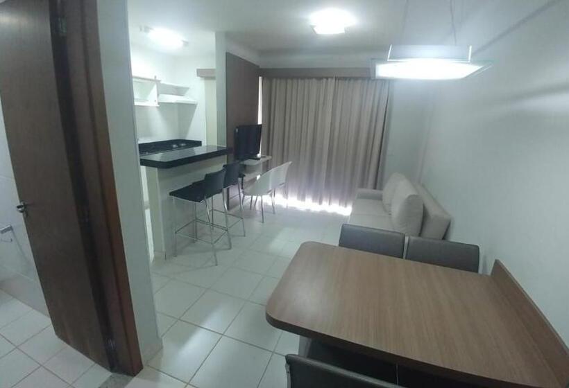 プールの見える１ベッドルームアパートメント, Flat Veredas Rio Quente Apto 113