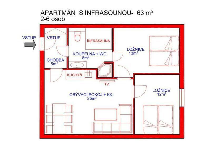 דירת שני חדרים, Apartmány U Solišů