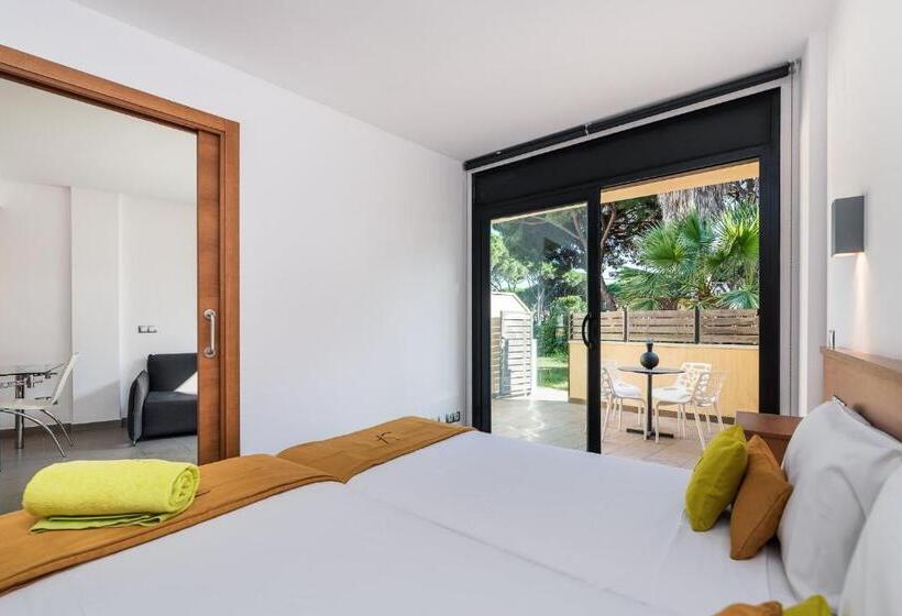 דירת חדר עם טרסה, Aparthotel Las Palmeras Castelldefels