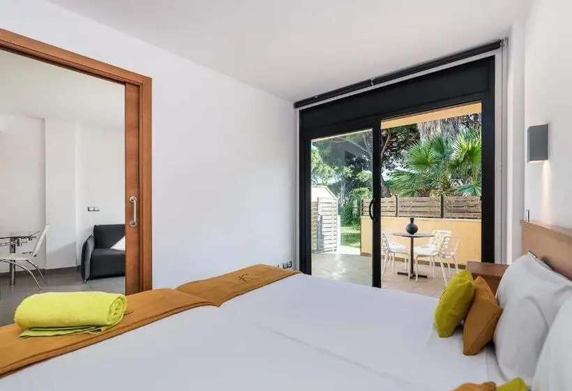 テラス付き１ベッドルームアパートメント, Aparthotel Las Palmeras Castelldefels
