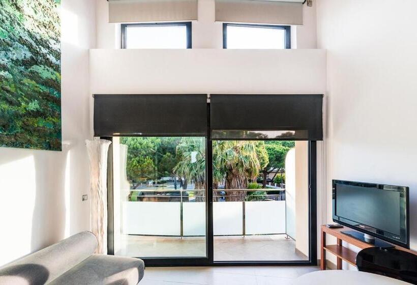 דירת דופלקס בת חדר שינה 1, Aparthotel Las Palmeras Castelldefels