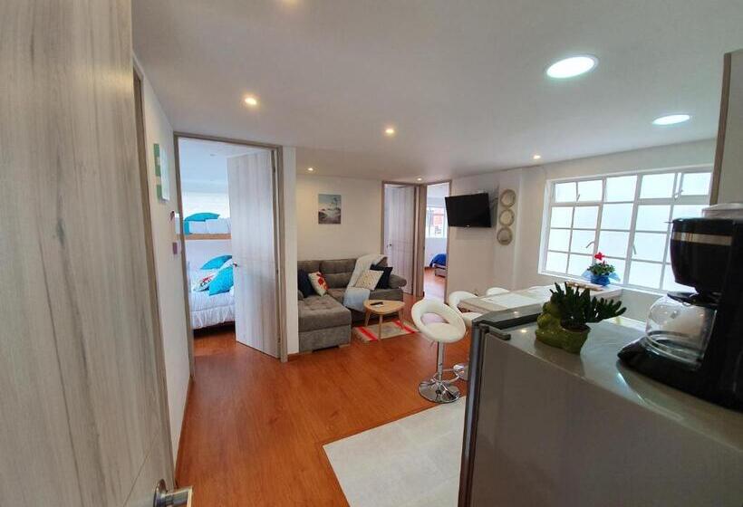 Apartamento 3 Dormitórios, Homy Apartamentos #4   Corferias, Embassy, Airport, G12, Un, Agora