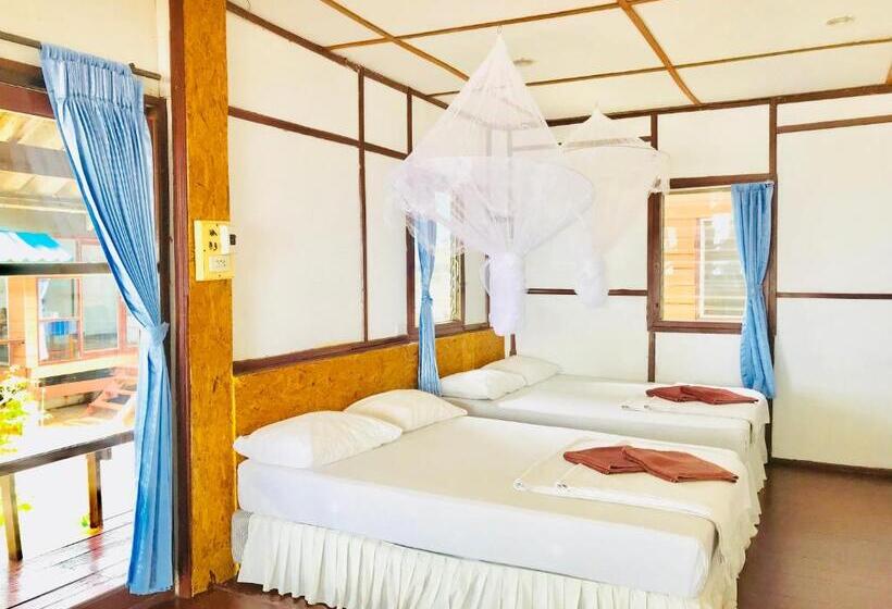 חדר משפחתי נוף לים, Libong Beach Resort