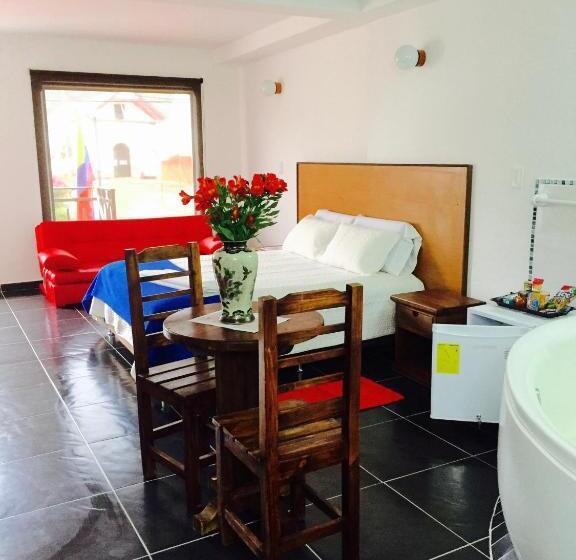 סוויטה עם מרפסת, Camino A La Villa Cucaita