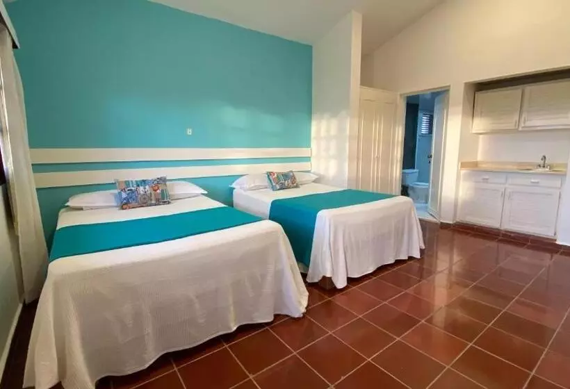 اتاق استاندارد با 2 تخت دوبل, Calypso Beach Hotel By The Urbn House Santo Domingo Airport