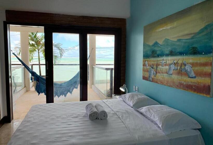 اتاق استاندارد با بالکن و چشمانداز دریا, Casa Praia Da Pipa