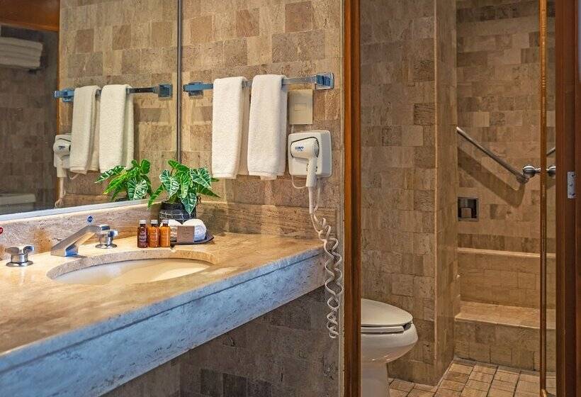 غرفة ديلوكس ذات إطلالة جانبية على البحر, Park Royal Beach Acapulco  All Inclusive