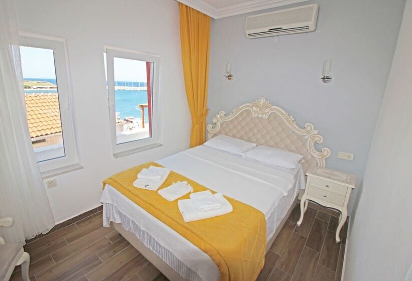 اتاق اساندارد با چشم‌انداز جانبی به دریا, Aspava Butik Otel