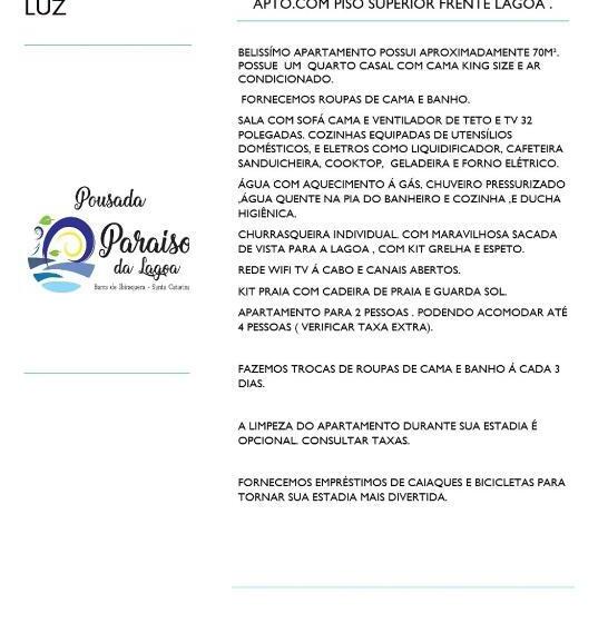 דירה בת חדר שינה 1 עם מרפסת, Pousada Paraíso Da Lagoa