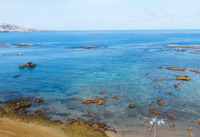 آپارتمان 1 خوابه با چشم‌انداز دریا, Brisamar Canteras