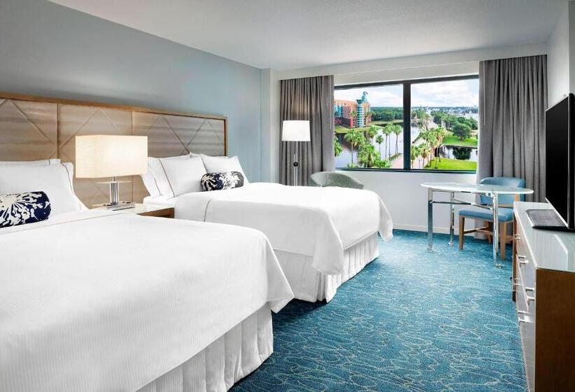 غرفة قياسية سرير ملكى, Walt Disney World Swan