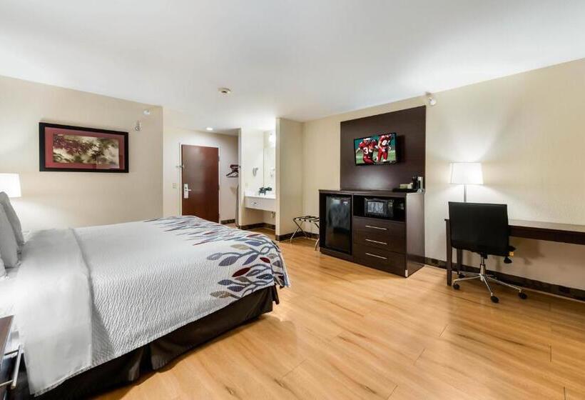 带大床的豪华间, Red Roof Inn & Suites Monee