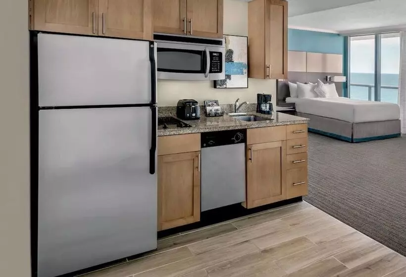 サイドオーシャンビューのスタンダードワンルーム, Residence Inn Fort Lauderdale Pompano Beach/oceanfront