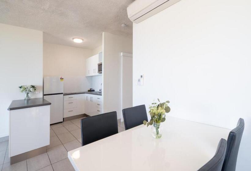 带有一个卧室和海景的高级公寓, Ocean Views At Whitsunday Terraces Resort