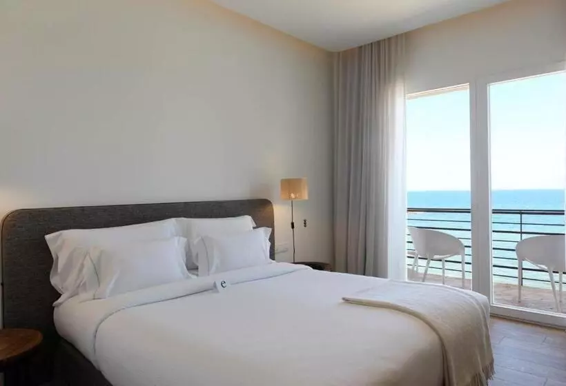 Standard-huone Merinäkymä Parveke, Hostal Empúries