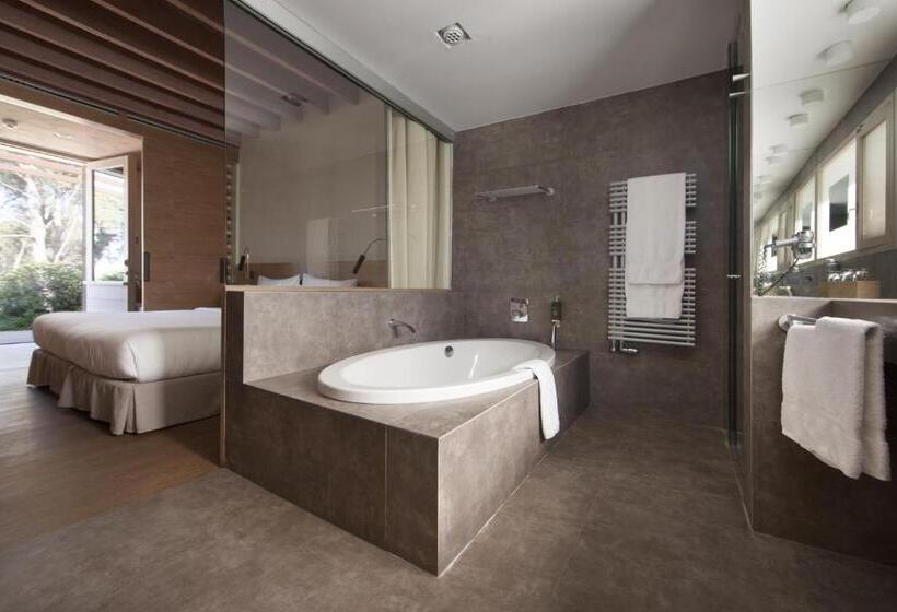 수피리어 룸 가든 전망, Hostal Empúries