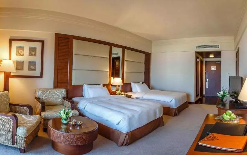 オーシャンビューデラックスルームバルコニー付き, Danat Jebel Dhanna Resort