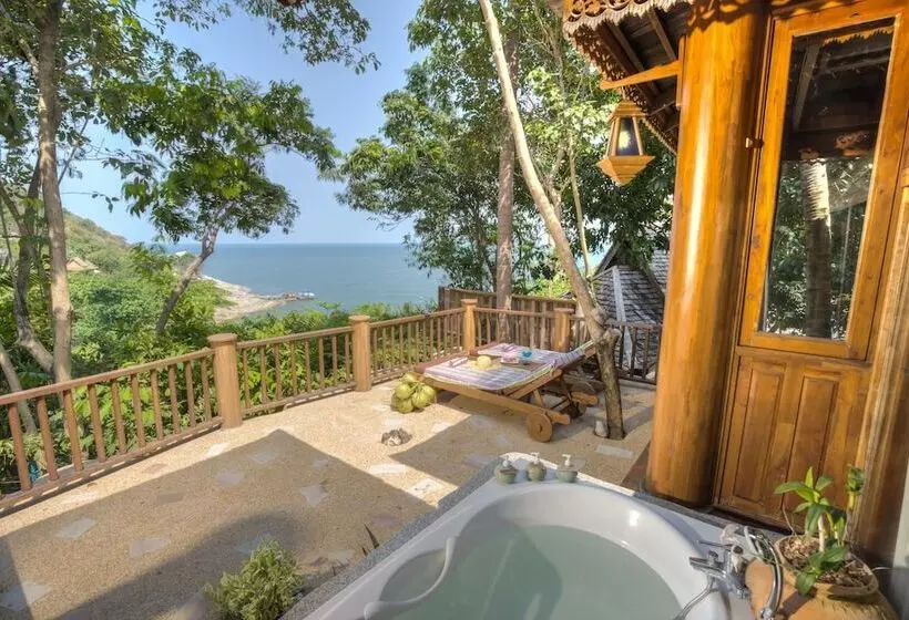 オーシャンビューの１ベッドルームビラ, Santhiya Koh Phangan Resort And Spa
