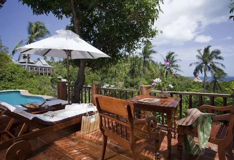 オーシャンビューの１ベッドルームビラ, Santhiya Koh Phangan Resort And Spa