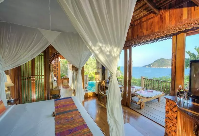 オーシャンビューの１ベッドルームビラ, Santhiya Koh Phangan Resort And Spa