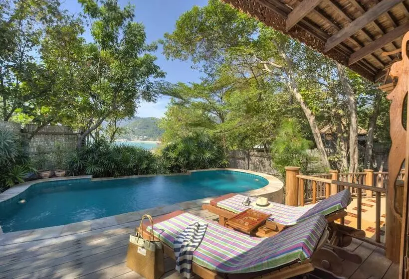 オーシャンビューの１ベッドルームビラ, Santhiya Koh Phangan Resort And Spa