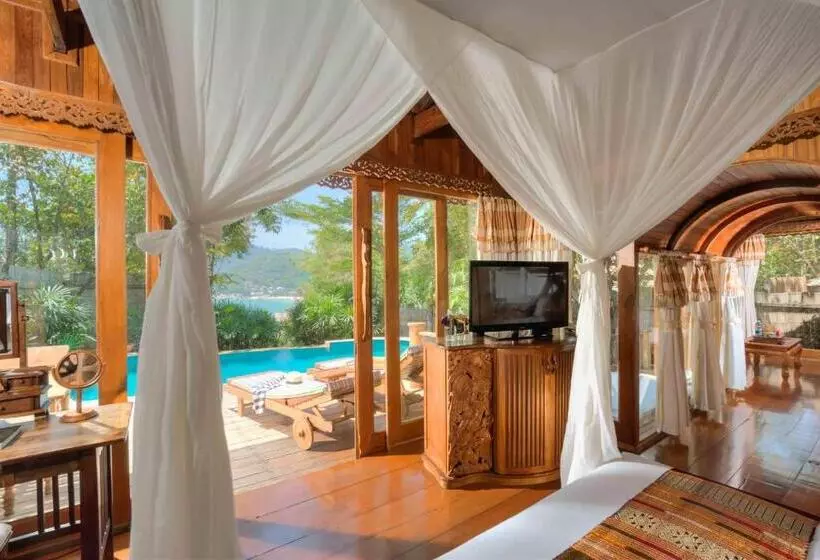 オーシャンビューの１ベッドルームビラ, Santhiya Koh Phangan Resort And Spa