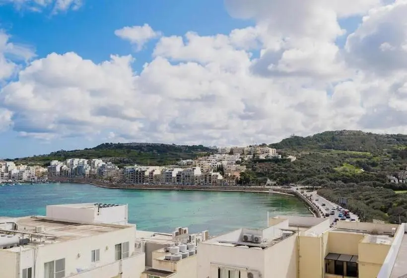 آپارتمان 1 خوابه با چشم‌انداز دریا, Xemxija Bay